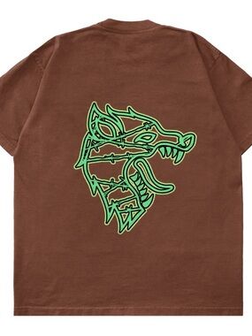 Kill Crew Brown Wolf Tee NWT